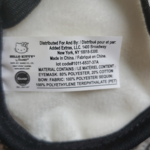 Hello Kitty Sanrio sleep eye mask - Picture 3 of 3